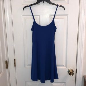 Blue spaghetti strap dress